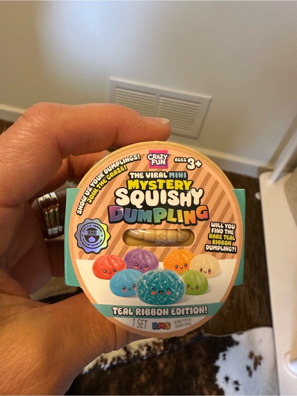 RMS Mini Mystery Squishy Dumpling – Teal Ribbon Edition – New Sealed